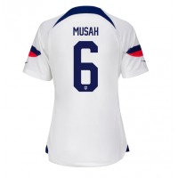 Zenski Nogometni Dres Ujedinjene države Yunus Musah #6 Domaci SP 2022 Kratak Rukav